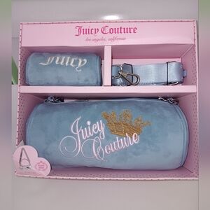 New Juicy Couture 3pc. Barrel Bag Gift Set